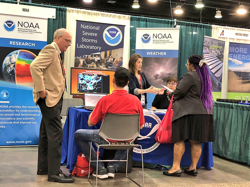 NSSL booth at AISES conference