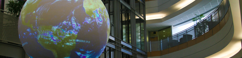 Science on a Sphere, NWC atrium