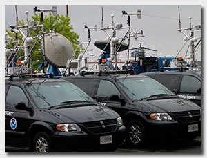  NO-XP radar and NSSL field command vehicle go out to meet Hurricane Ike